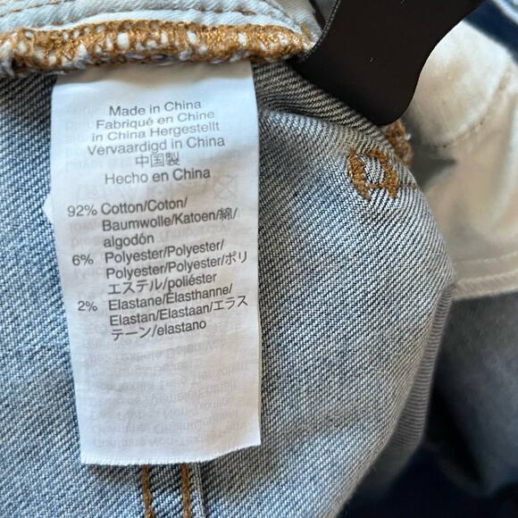 Madewell Women's 9" High Rise Skinny Jean Size 29 Blue Raw Hem Distressed Denim - Picture 11 of 13